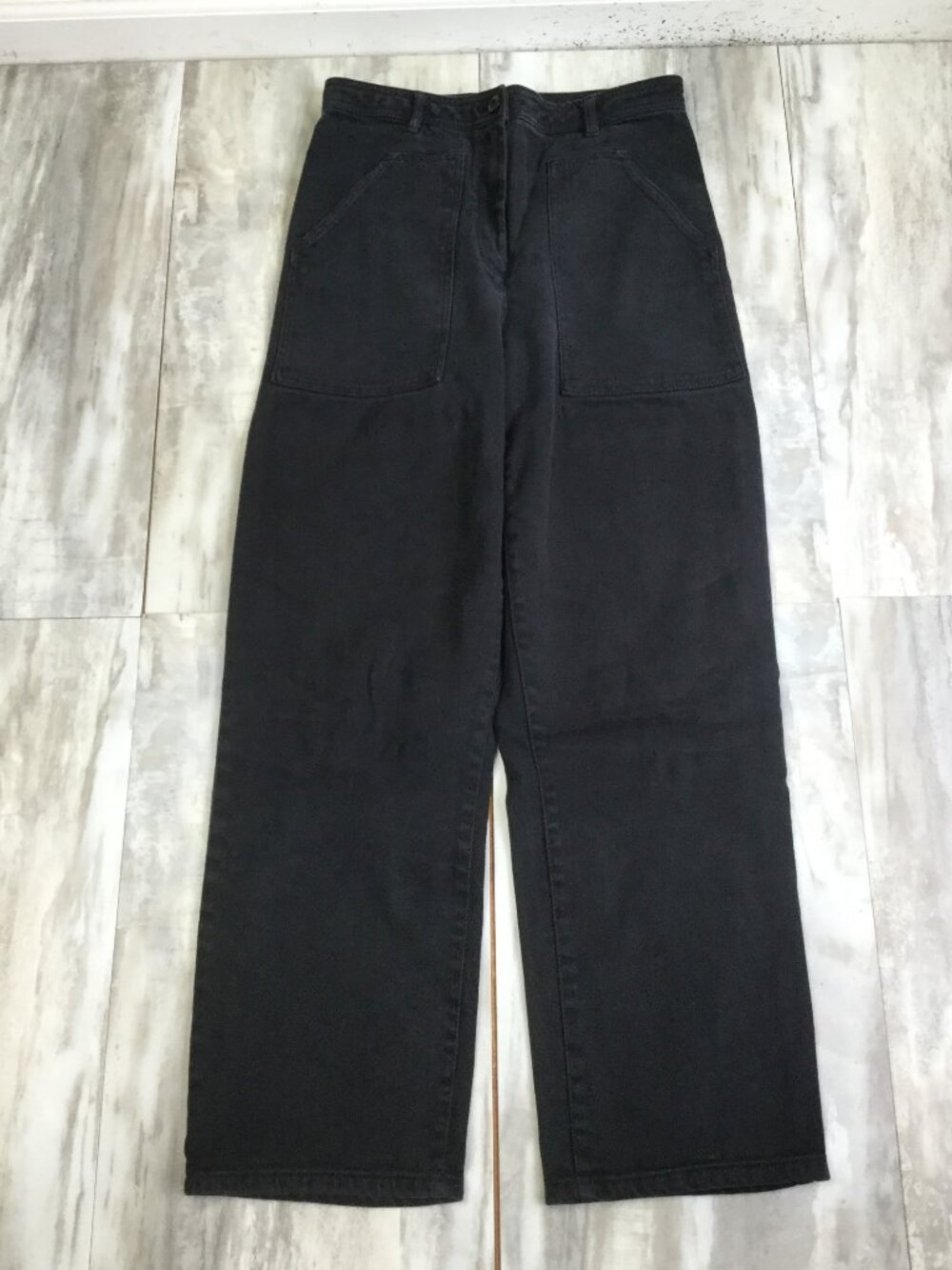 Aritzia Wilfred Free Black Wide Leg Jean 12